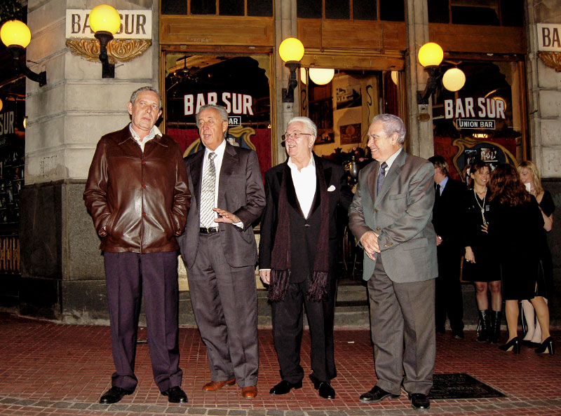 Rafael Estrella, Osvaldo Comide, Ricardo Montesino y Don José Benito López Carballedo